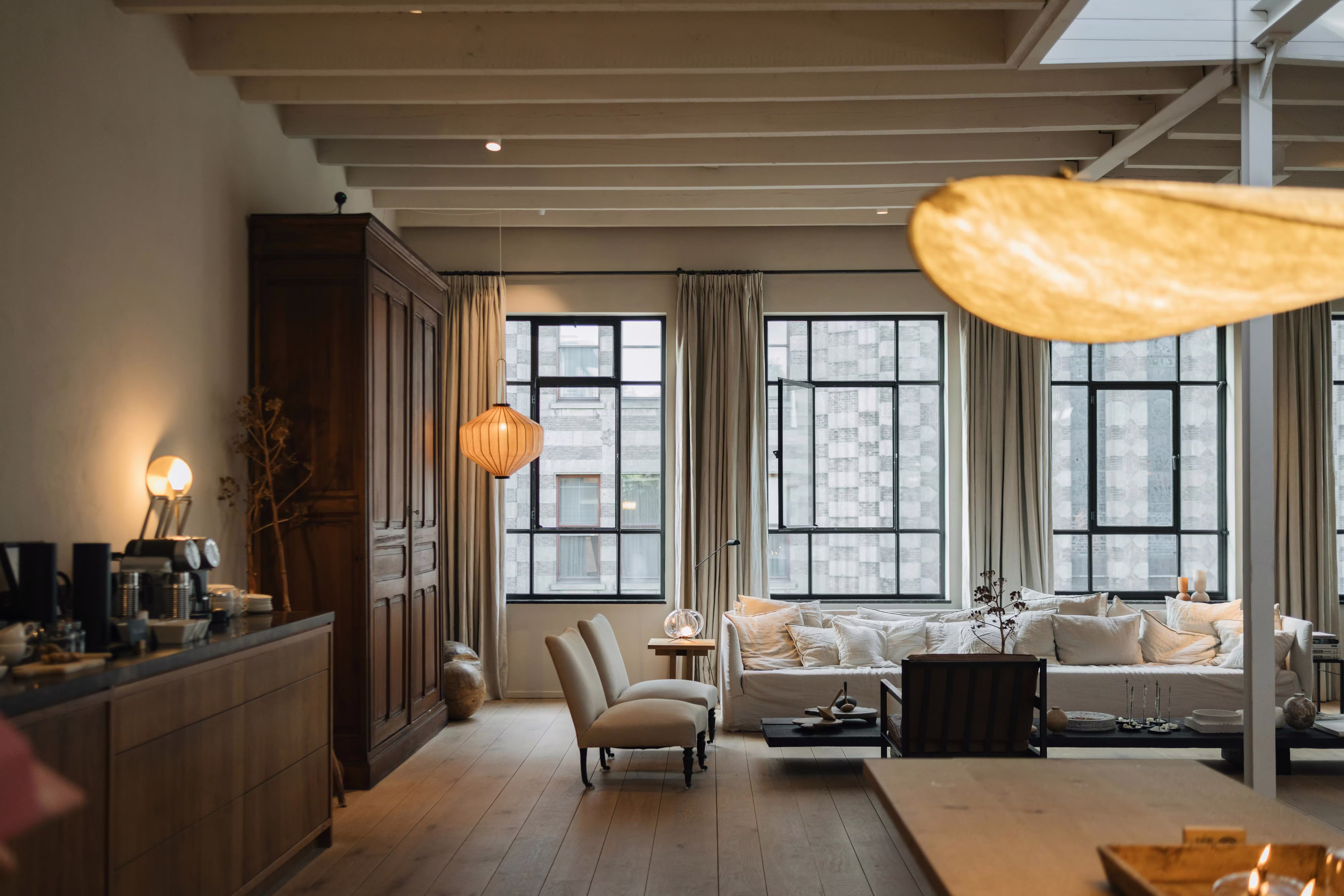 Luxury interior design hero background